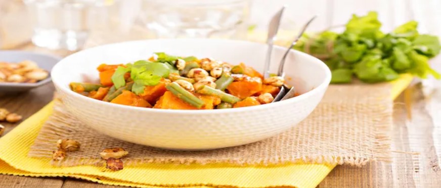 Gezonde ovenschotel met zoete aardappel