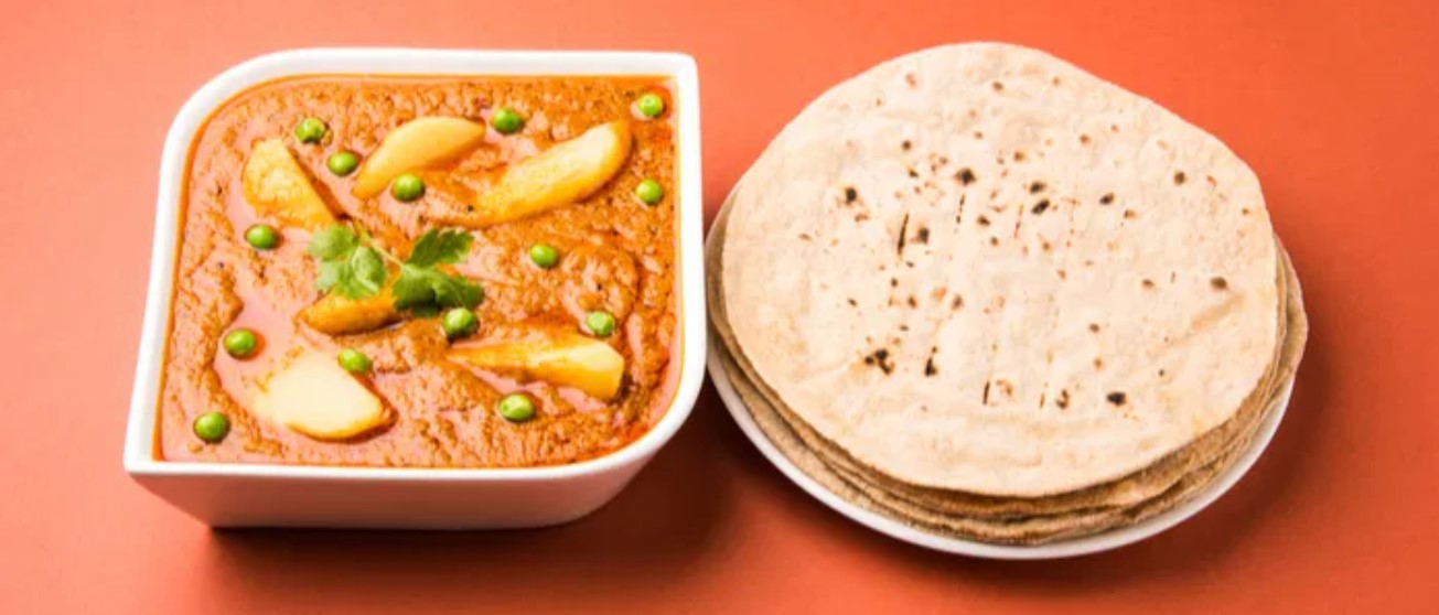 Roti met zoete aardappel