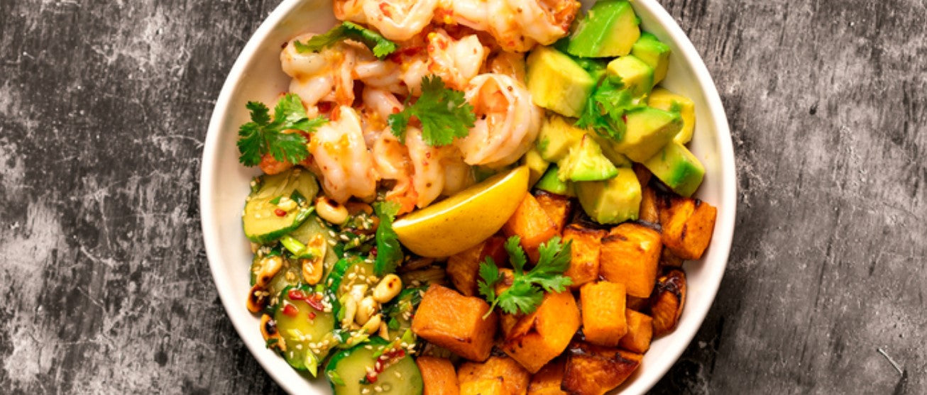 Thaise salade met zoete aardappel