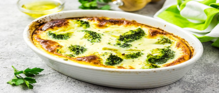 Vegetarische ovenschotel met aardappel en walnoot